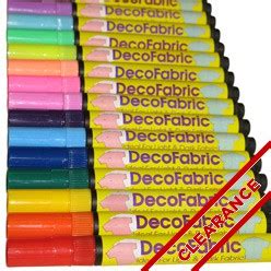 decofabric metallic and opaque fabric markers|uchida fabric markers.